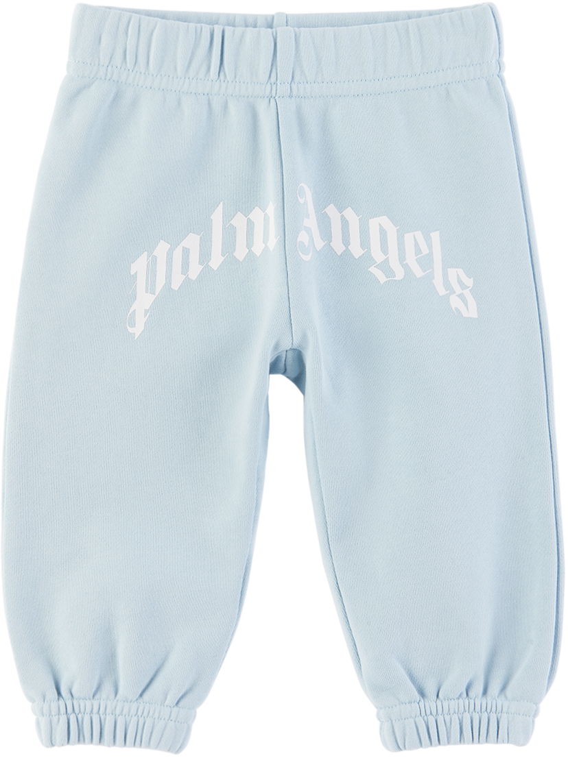 Träningsbyxor Palm Angels Palm Angels Printed Lounge Pants Blå | PGXD002S24FLE0013801