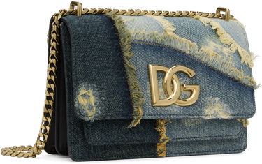 Axelväska Dolce & Gabbana Crossbody Bag With Logo Blå | BB7599 A9U75, 1