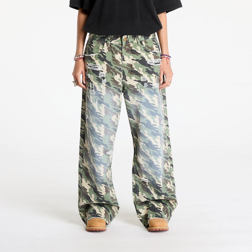Cargo byxor Footshop Cargo Pants Camo Grön | FTSHP_418