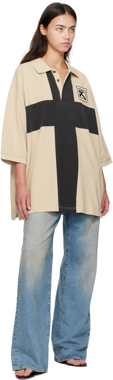 Polotröja 032C 032c Fainting Cross Oversized Polo Beige | F25-URC-0459-550-W, 3