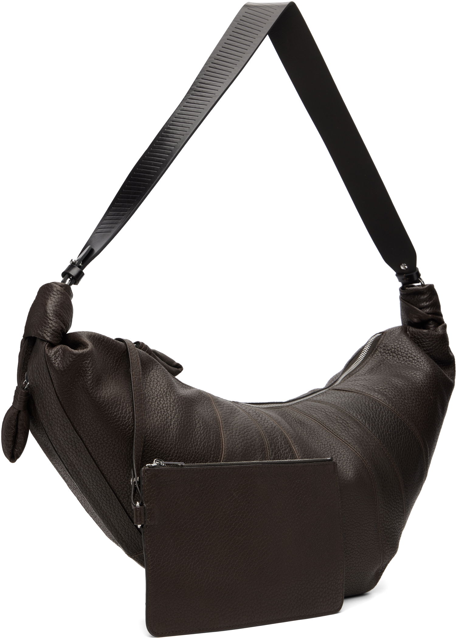 Axelväska LEMAIRE Rail Belt Large Croissant Bag Brun | BG0172 LL0137, 1