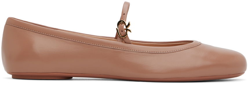 Sneakers och skor Gianvito Rossi Carla Ballerina Flats Beige | G22223.05GOM.NAP, 0