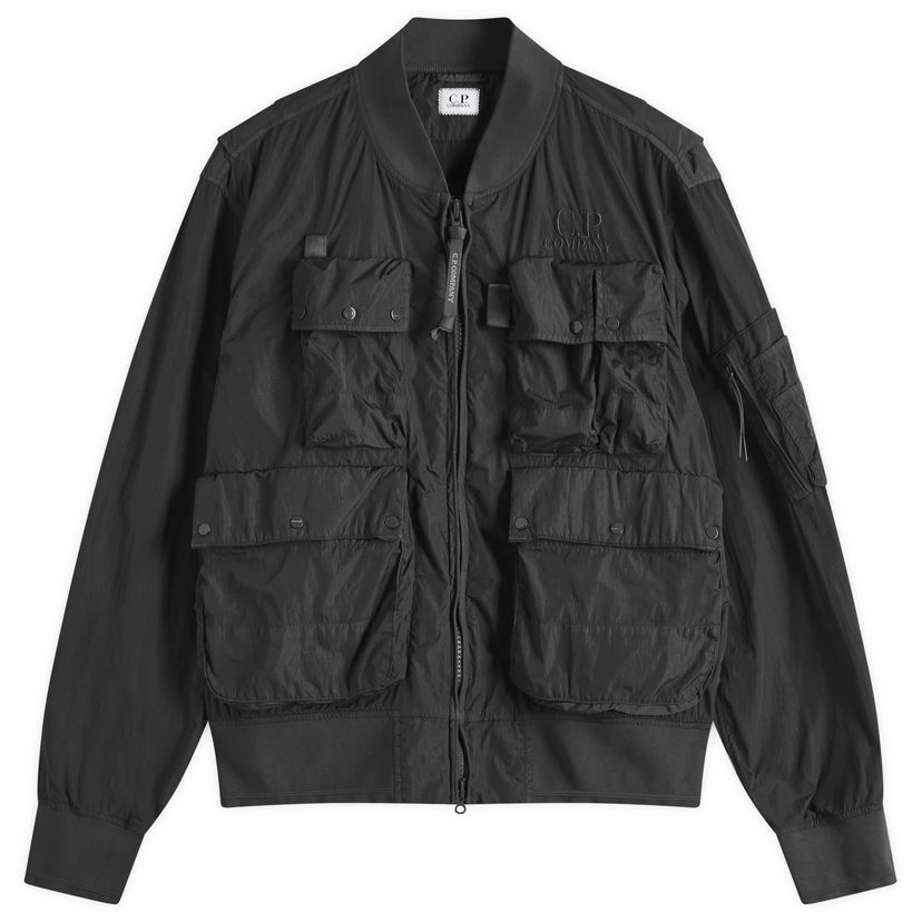 Bomberjacka C.P. Company C.P. Company Chrome-R Multipocket Bomber Jacket, Size Large Svart | 18CMOW010A-005904G-999