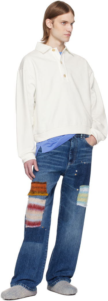 Jeans Marni Marni Patchwork Denim Jeans Blå | PUJU0021LX USCX01, 3