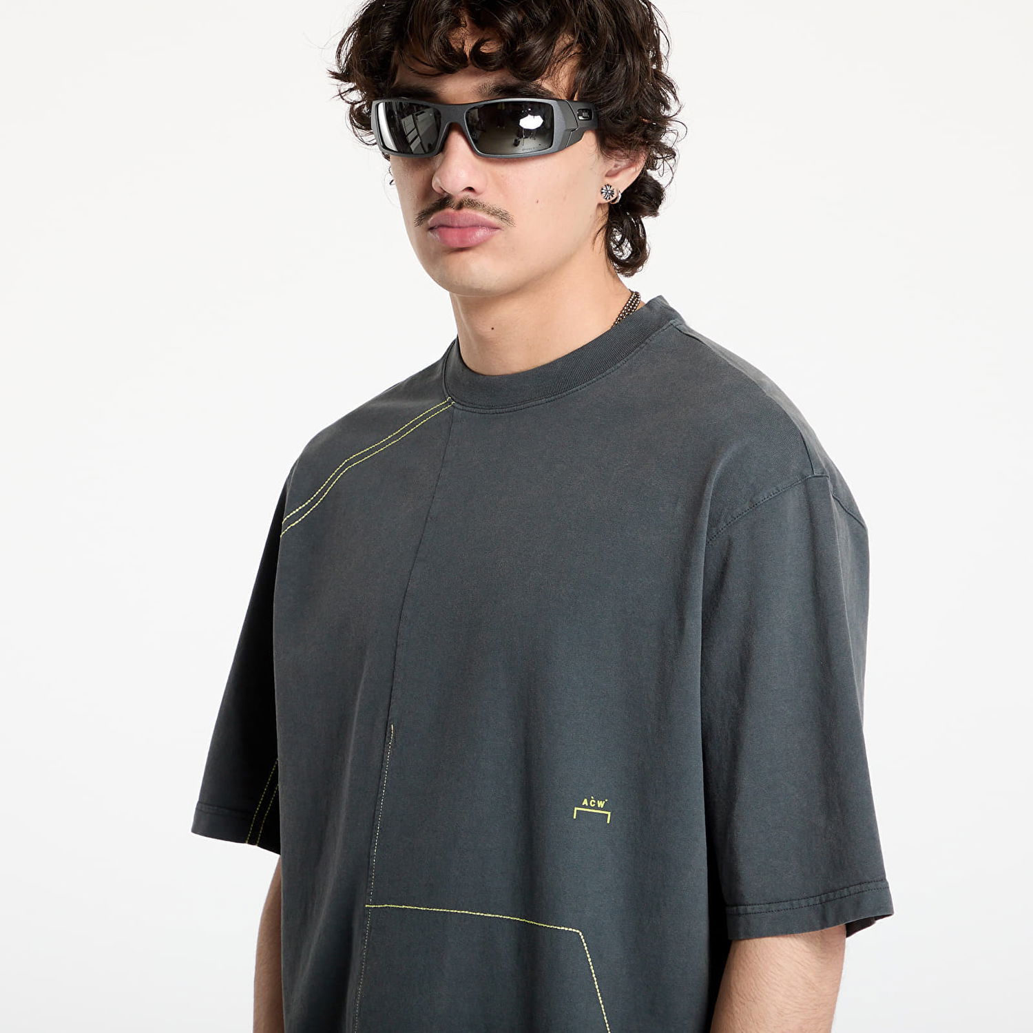 T-shirt A-COLD-WALL* A-COLD-WALL* Oblique T-Shirt Grå | ACWMTS208 Grey, 1