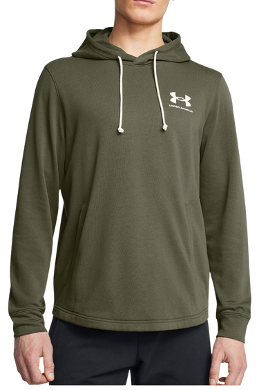 Sweatshirt Under Armour Rival Terry LC HD Hoodie Grön | 1370401-390, 0
