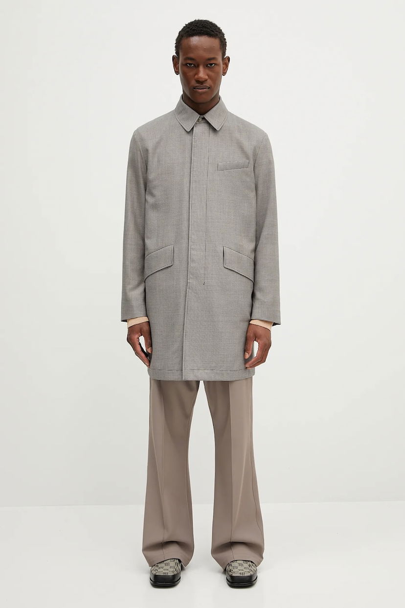 Regnrock Paul Smith Paul Smith Wool Coat Grå | M1R.443Z.P02631