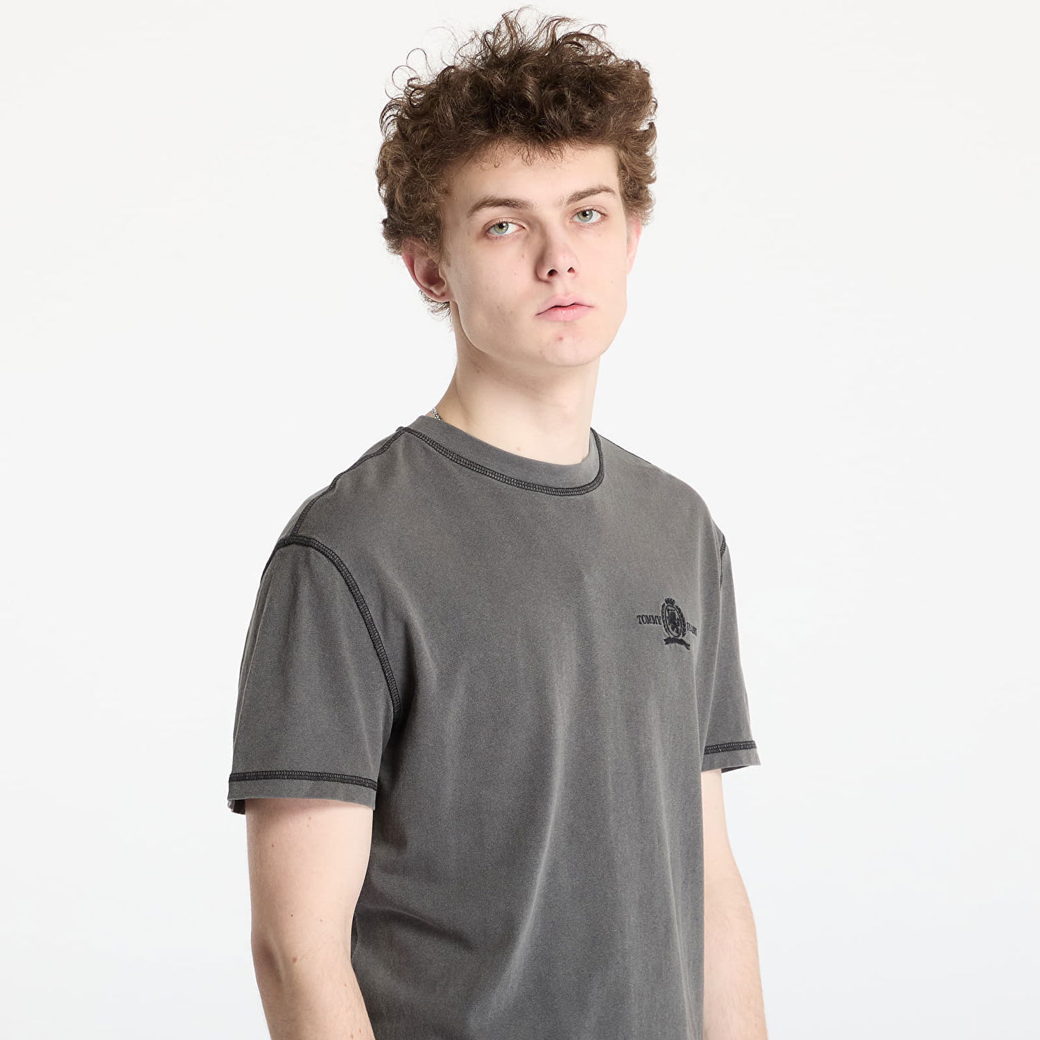 T-shirt Tommy Hilfiger Tommy Jeans Regular Small Tonal Tee Grå | DM0DM20787 BDS, 1