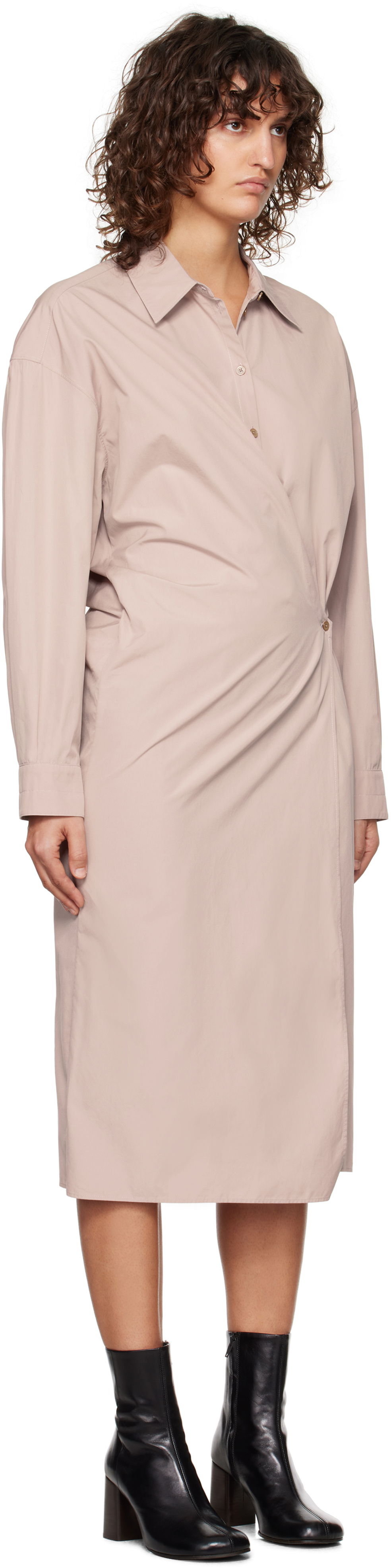 Klä LEMAIRE Lemaire Midi Dress Rosa | DR1092 LF839, 1