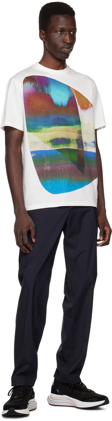 T-shirt Paul Smith Paul Smith Abstract Geometric T-Shirt Vit | M1R-919T-KP3663-01, 3