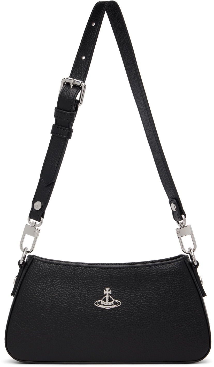 Axelväska Vivienne Westwood Vivienne Westwood Tasha Shoulder Phone Bag Svart | 5801000GW-S000D-