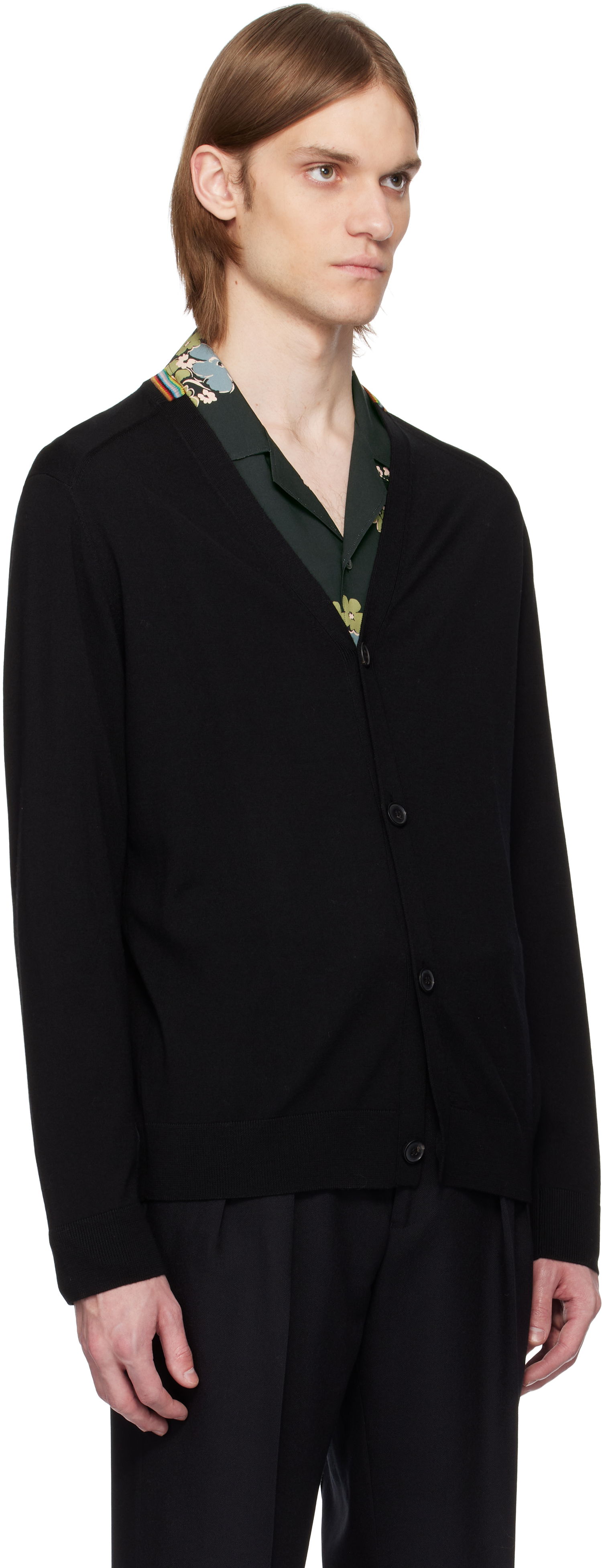 Sweater Paul Smith Paul Smith Washable Wool Signature Stripe Cardigan Svart | M1R-250Z-P02094-79, 1