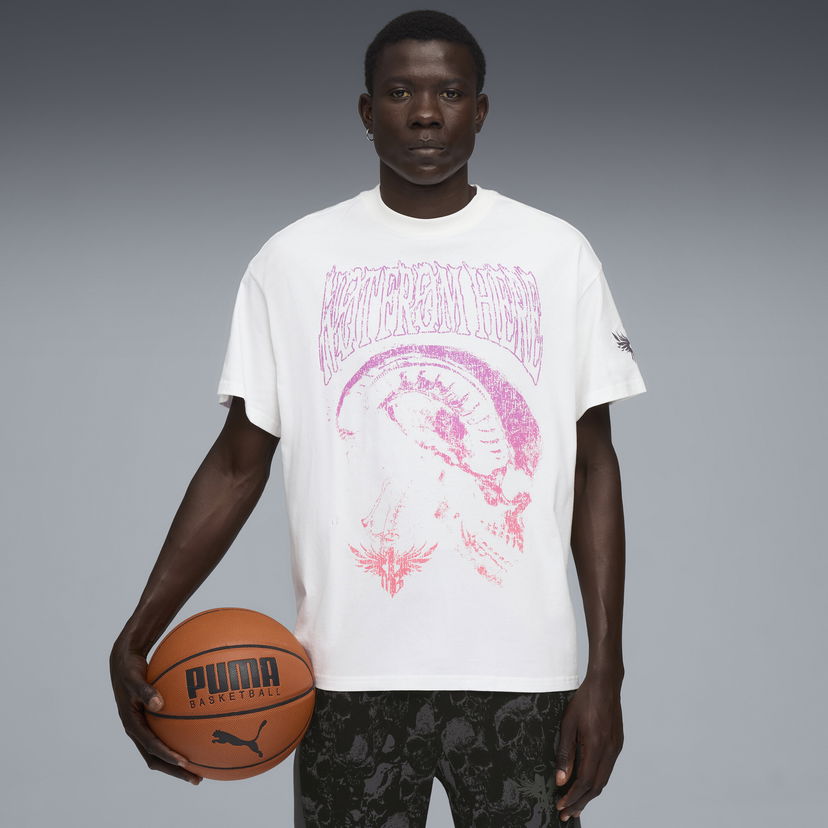 T-shirt Puma LaMelo World Tour-nament I T-Shirt Vit | 632372_01
