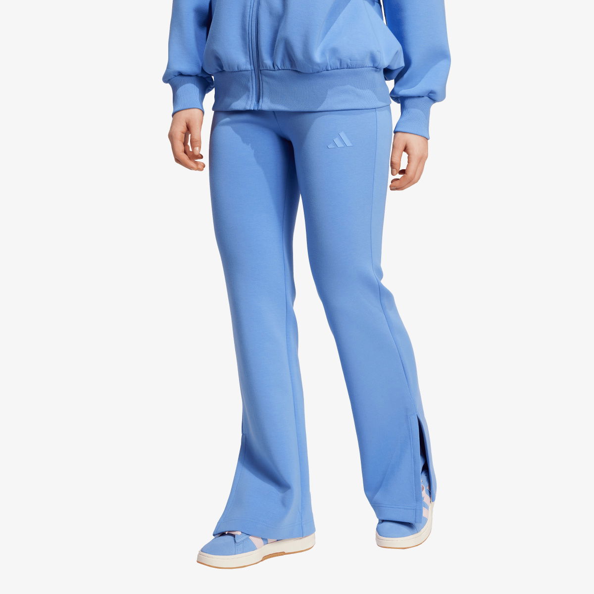 Byxor adidas Performance ALL SZN Soft Lux Flared Pants Blå | JV9881, 1