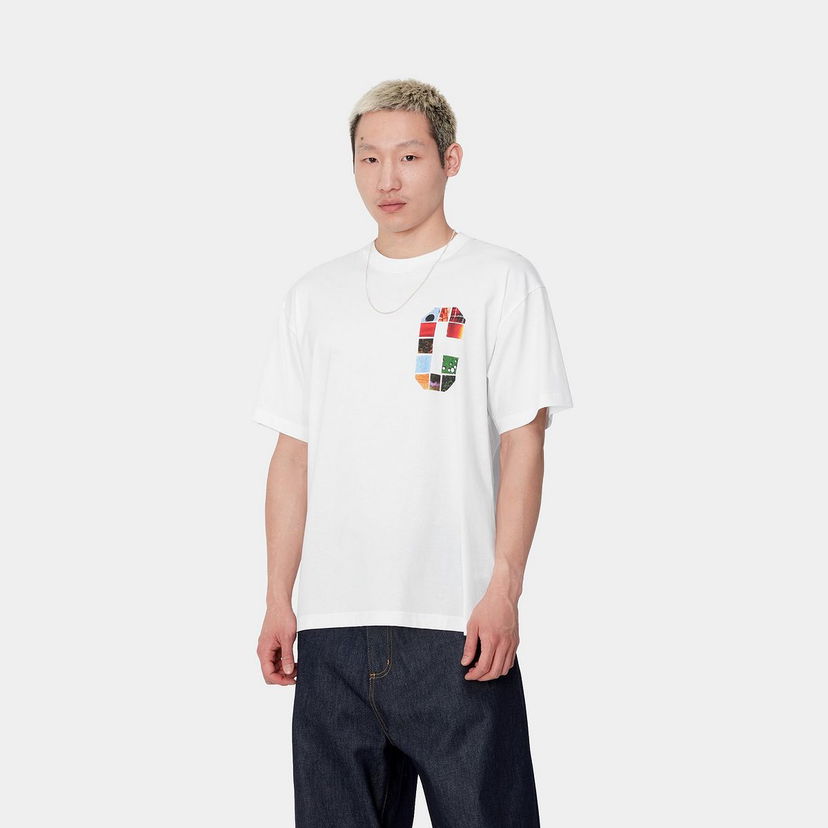 T-shirt Carhartt WIP Short Sleeve Graphic Logo T-Shirt Vit | I033673_5