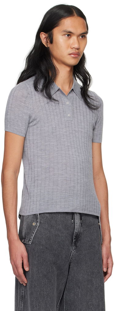Polotröja Dion Lee Dion Lee Button Polo Grå | C7257PS24, 1
