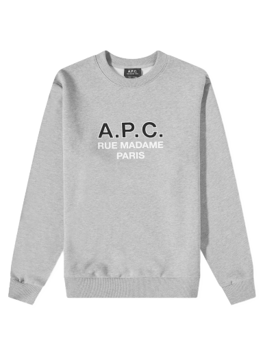 Sweatshirt A.P.C. Madame Logo Crew Sweat Grå | COEZD-H27758-PLA