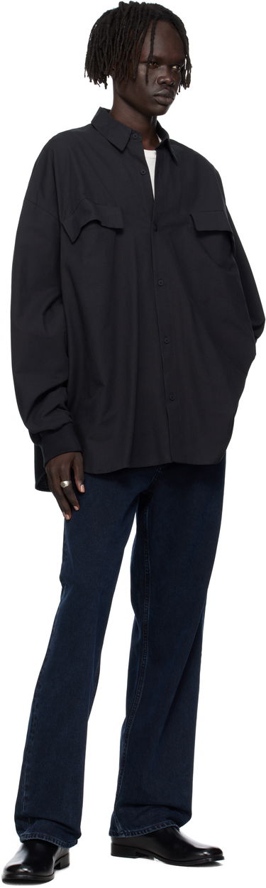 Skjorta Fear of God Fear of God ESSENTIALS Oxford Shirt Svart | 186SP254420F, 3