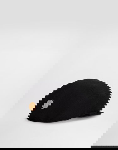 Keps Dolce & Gabbana Dolce & Gabbana Wool Crepe Cap With DG Coin Svart | FH665AGDDDNN0000, 1