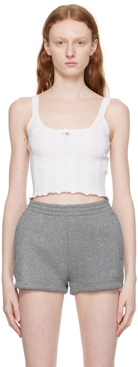 Linne Alexander Wang White Hardware Tank Top Vit | 4KC3231023
