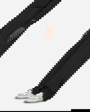 Cargo byxor Off-White Embroidered Wool Cargo Pants Black Svart | OMCF037F23FAB001 1010, 2