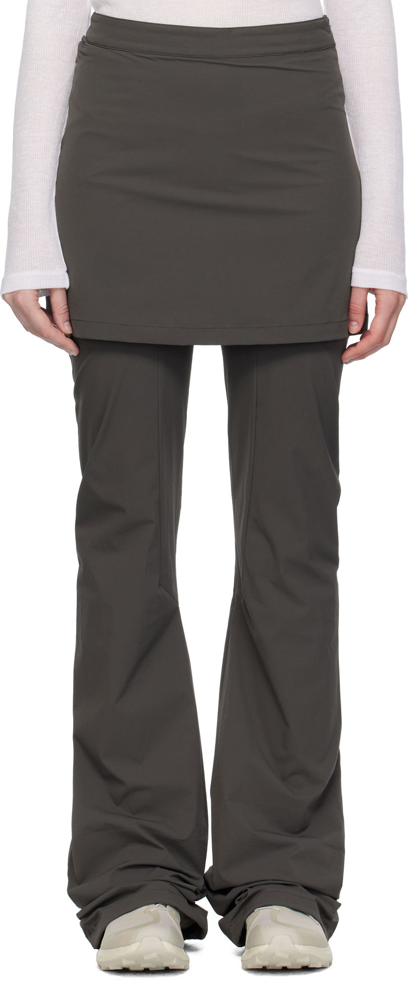 Byxor ROA ROA Skort Sport Pants Grå | RBWW025FA13