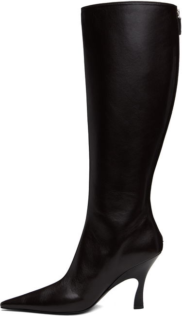 Kläder Stella McCartney Stella McCartney Elsa Knee-High Heeled Boots Svart | 810457AP0250, 2