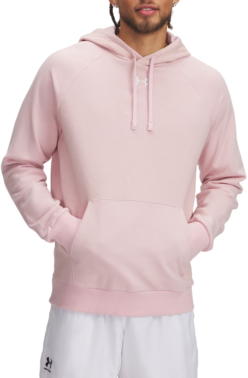 Sweatshirt Under Armour Under Armour UA Rival Fleece Hoodie Rosa | 1379757-647