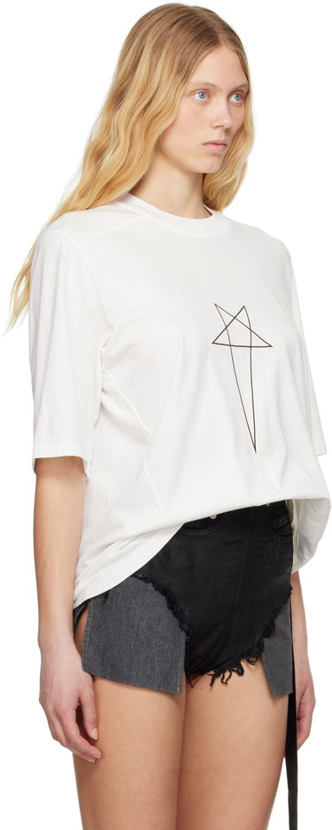 T-shirt Rick Owens Rick Owens DRKSHDW Hollywood Walrus T-Shirt Vit | DS01E3201 RNEP3, 1