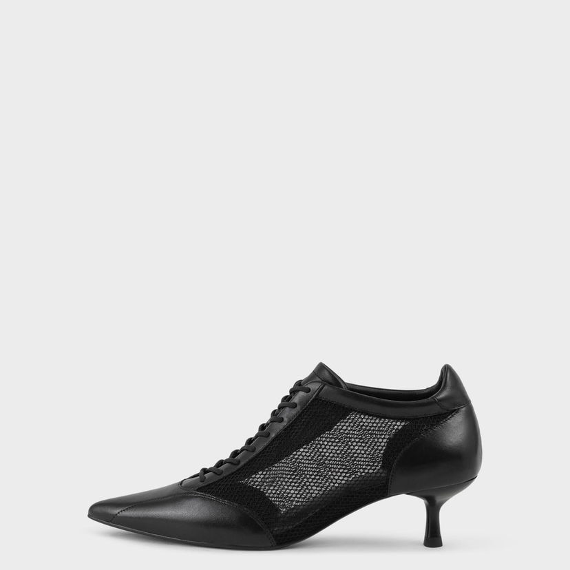 Sneakers och skor Vagabond Vagabond Lykke Mesh Kitten Heel Booties Svart | 5914-115-20