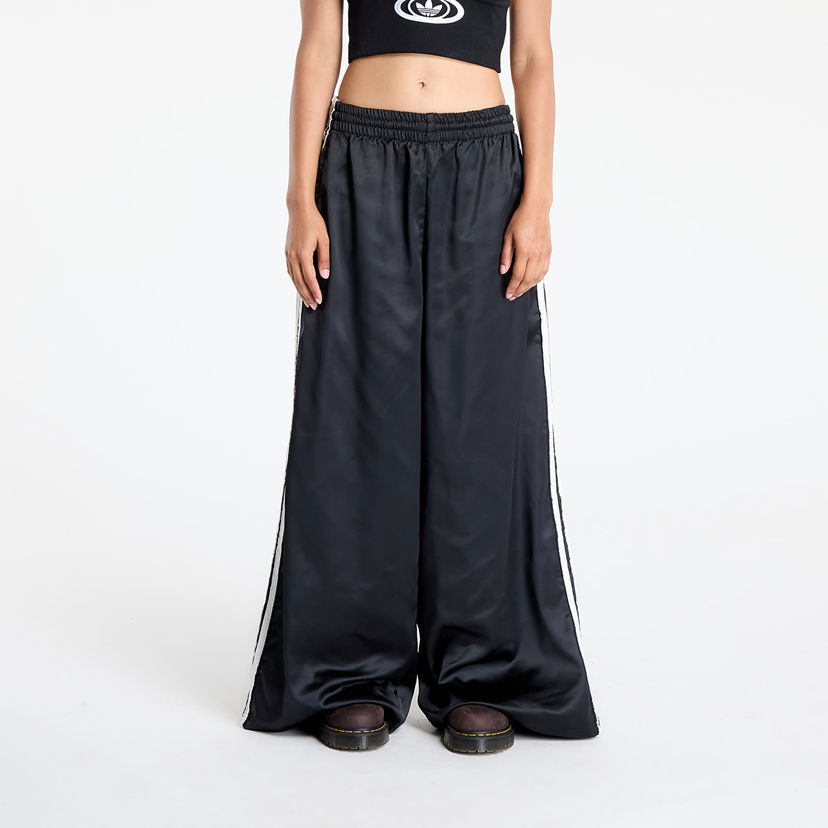 Byxor adidas Originals Originals Satin Wide Leg Tracksuit Bottoms Svart | KC8813