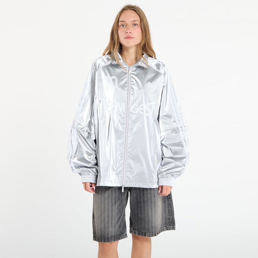 Jacka adidas Originals Teamgeist Oversized Track Top Metallisk | KE9784