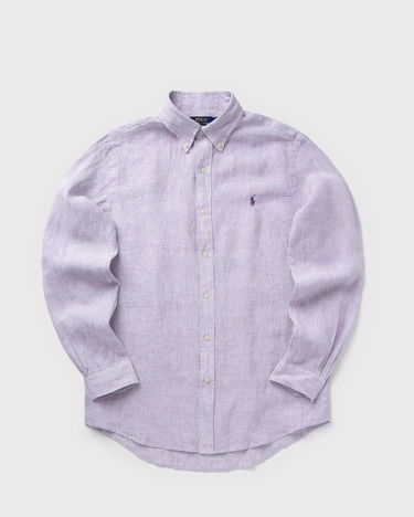 Skjorta Polo by Ralph Lauren Long Sleeve Striped Linen Button-Down Sport Shirt Purpur | 710968973006, 0