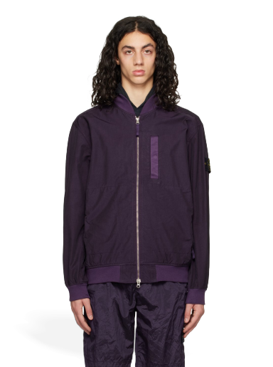 Bomberjacka Stone Island Garment-Dyed Bomber Jacket Purpur | 781542629