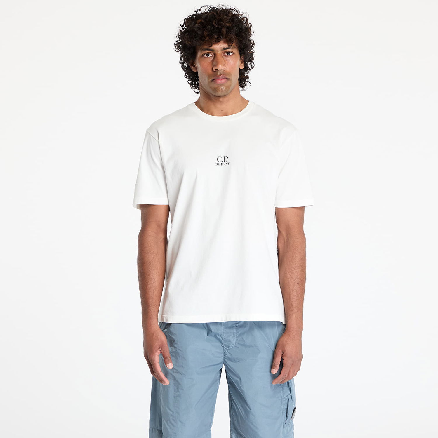 T-shirt C.P. Company C.P. Company Graphic-Print T-Shirt Vit | 18CMTS317A005431G-103, 0