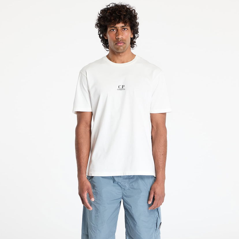T-shirt C.P. Company C.P. Company Graphic-Print T-Shirt Vit | 18CMTS317A005431G-103