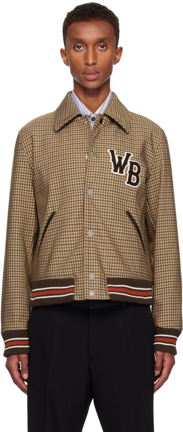 Bomberjacka Wales Bonner Wales Bonner Homecoming Varsity Bomber Jacket Brun | UA24JA10-CO03-8890