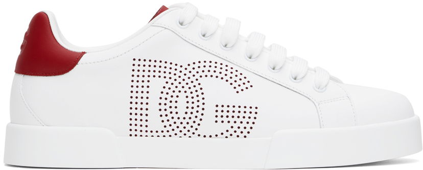Sneakers och skor Dolce & Gabbana Portofino Calfskin Vit | CS2277AV066