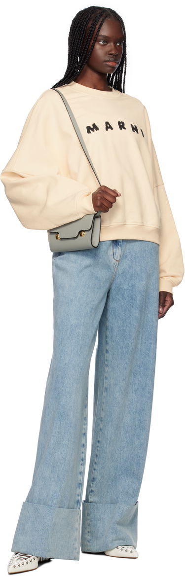 Sweatshirt Marni Marni Crewneck Sweatshirt Beige | FLJE0185P7 USCX43, 3