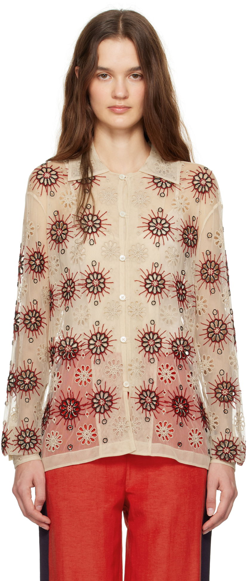 Skjorta Bode Long Sleeve Beige | MRF24SH039
