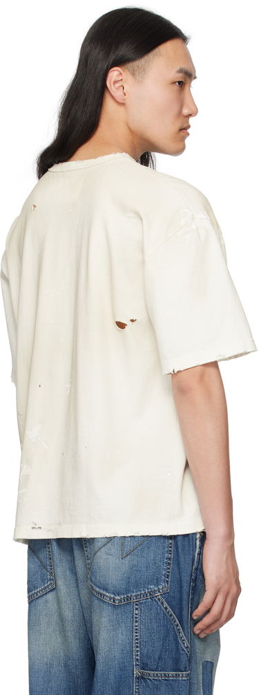 T-shirt Neighborhood Neighborhood Savage Crewneck Distressed T-Shirt Vit | 251OKNH-CSM04, 2