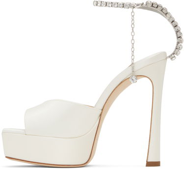Sneakers och skor Jimmy Choo Jimmy Choo Saeda 125 Heeled Sandals Vit | SAEDA SANDAL 125, 2