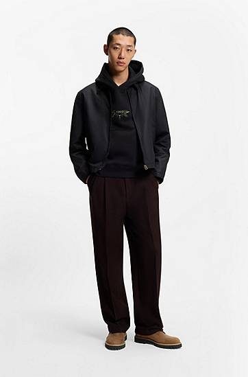 Sneakers och skor BOSS Nubuck-Leather Half Boots with Padded Collar Brun | 50552695, 1