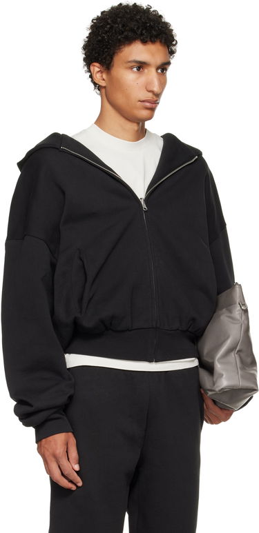 Sweatshirt Entire Studios Thermal Hoodie Svart | ES2488SO, 4