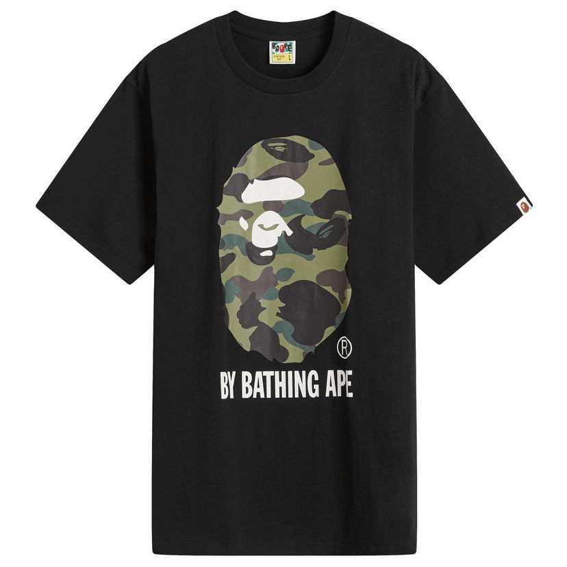 T-shirt BAPE Bathing Ape ABC Camo By Bathing Ape T-Shirt Black Green Large Grön | 001TEK801012M-BKG