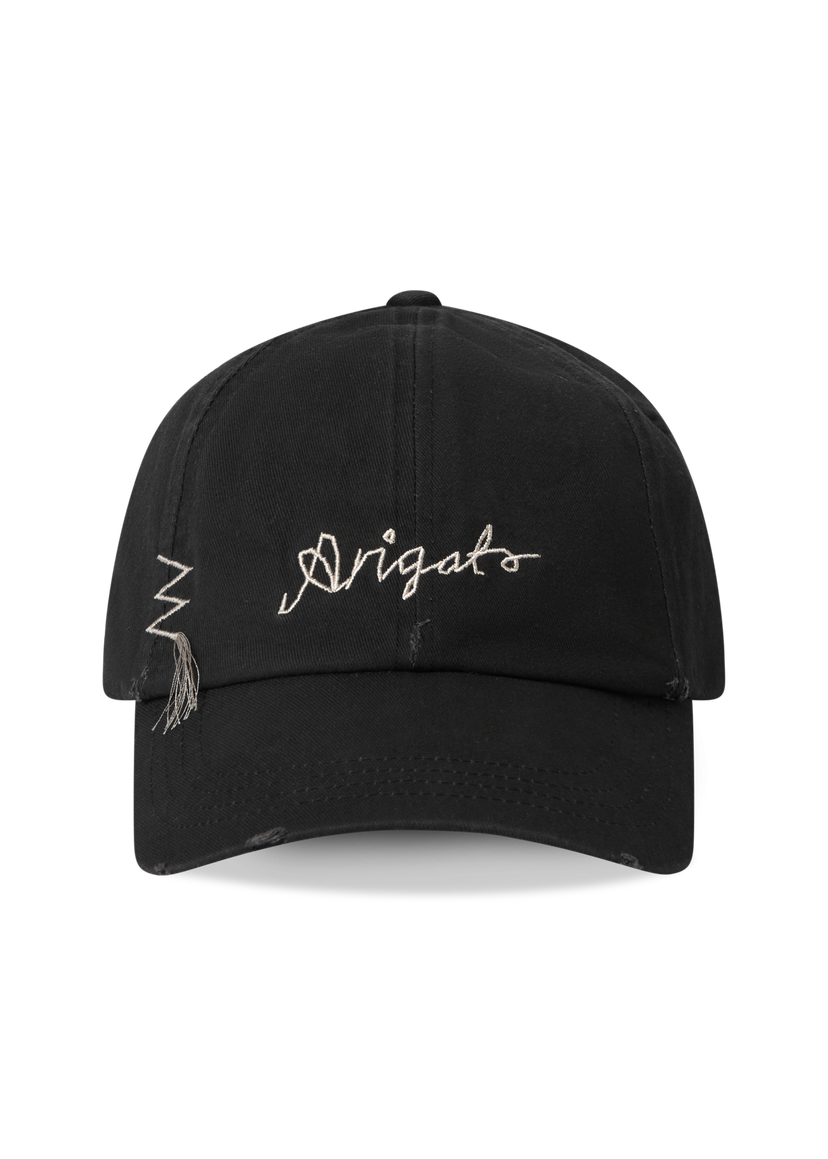 Keps AXEL ARIGATO Distressed Baseball Cap Svart | X3077003