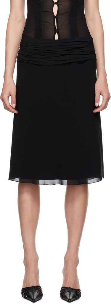 Kjol GUIZIO Guizio Eda Midi Skirt Svart | P24314W101, 0