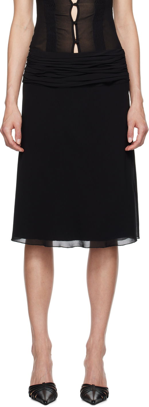 Kjol GUIZIO Guizio Eda Midi Skirt Svart | P24314W101
