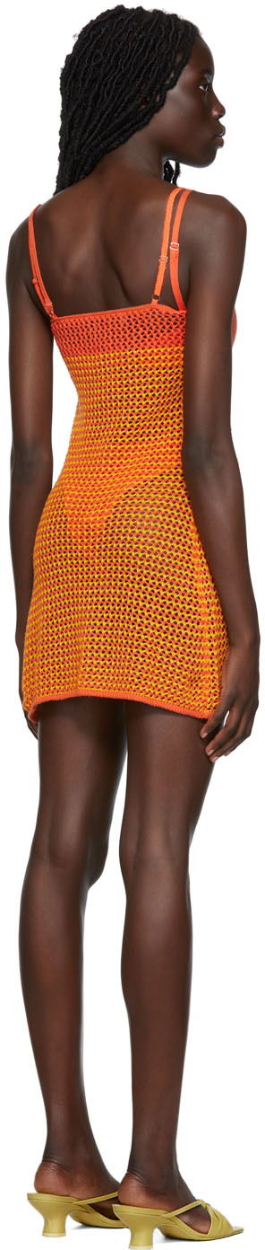Badkläder GUIZIO Guizio Crochet Camisole Mini Dress Orange | TCC 1, 2