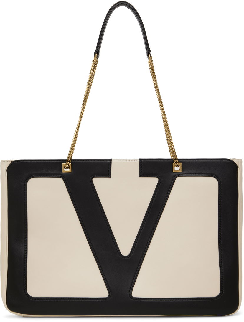 Tygpåse Valentino Valentino Garavani Viva Superstar Nappa Leather Tote Beige | 6W2B0R12PTJ